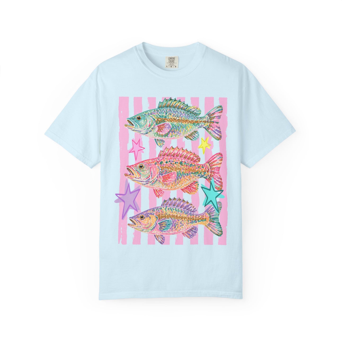 Retro Coastal Fish Tee — Colorful Tropical Fish Graphic T-Shirt