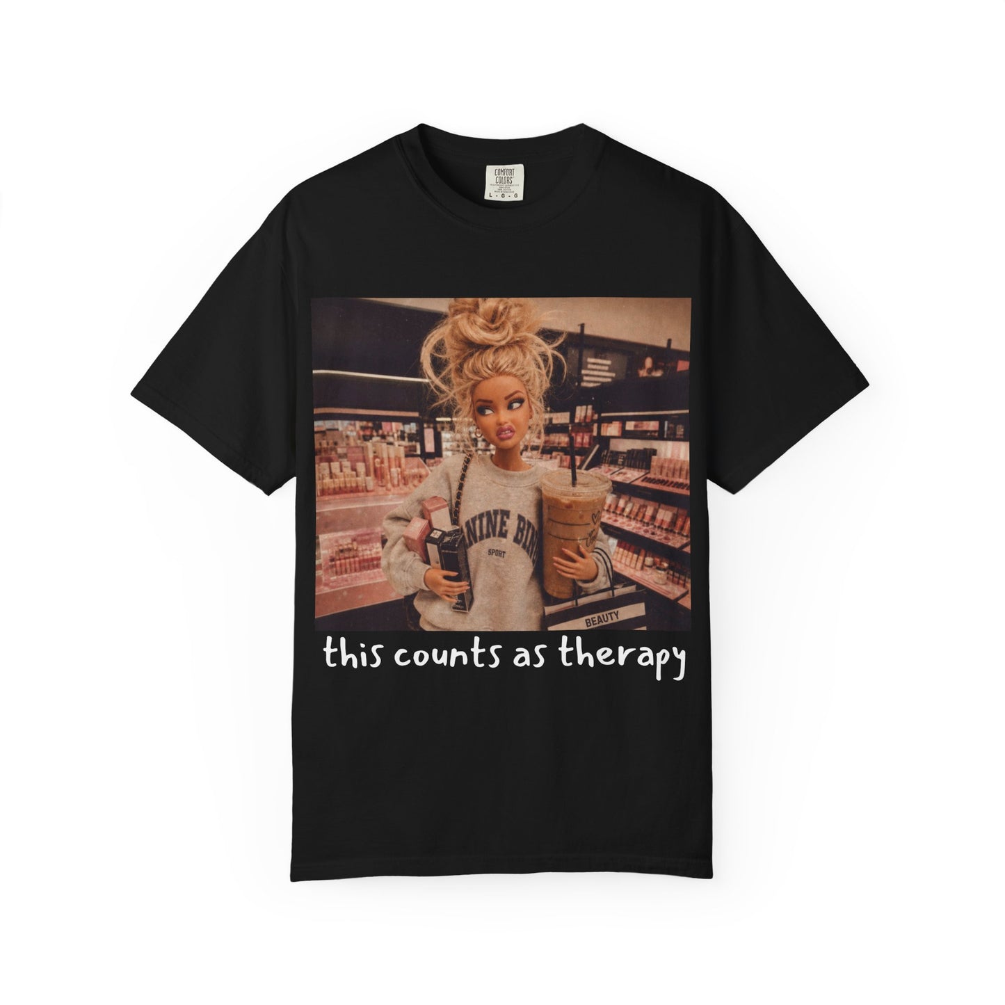Barbie Doll Grocery Run T-Shirt — Retro Pop Art Photo Tee