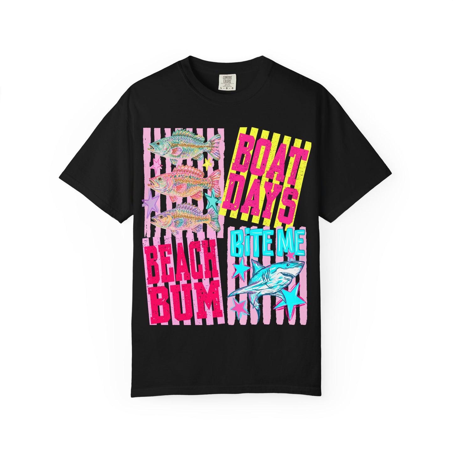 Beach Bum Boat Days T‑Shirt — 'Bite Me' Fishing Graphic Tee