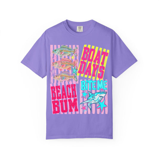 Beach Bum Boat Days T‑Shirt — 'Bite Me' Fishing Graphic Tee