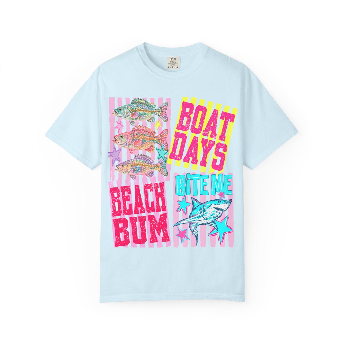 Beach Bum Boat Days T‑Shirt — 'Bite Me' Fishing Graphic Tee